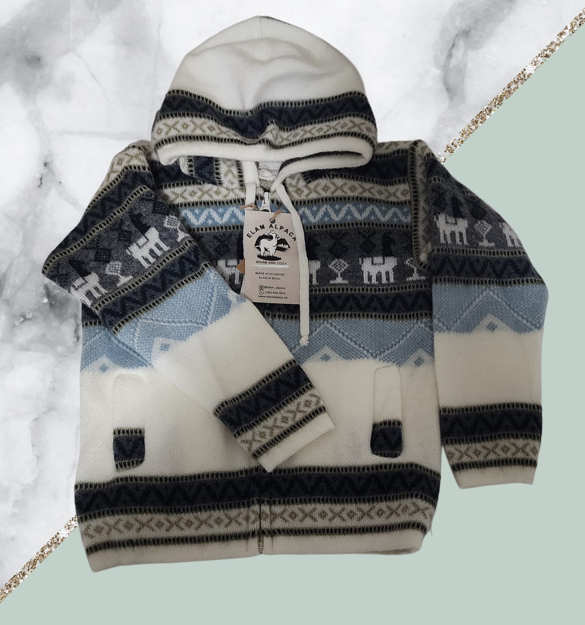 Alpaca Cardigan Sweaters for Kids - ELAM ALPACA
